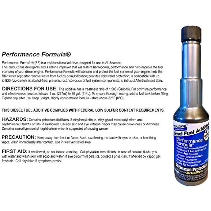 Stanadyne 4 BOTTLES OF 38564 PERFORMANCE FORMULA 8 OZ DIESEL FUEL ADDITIVE - Image 2